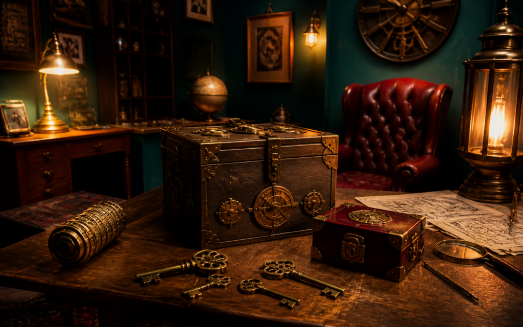 Escape room for fire personer – fiktivt demobillede